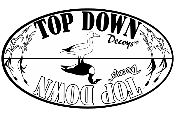 Top Down Decoys Tool Box/Trailer Sticker - 12" wide x 8" tall